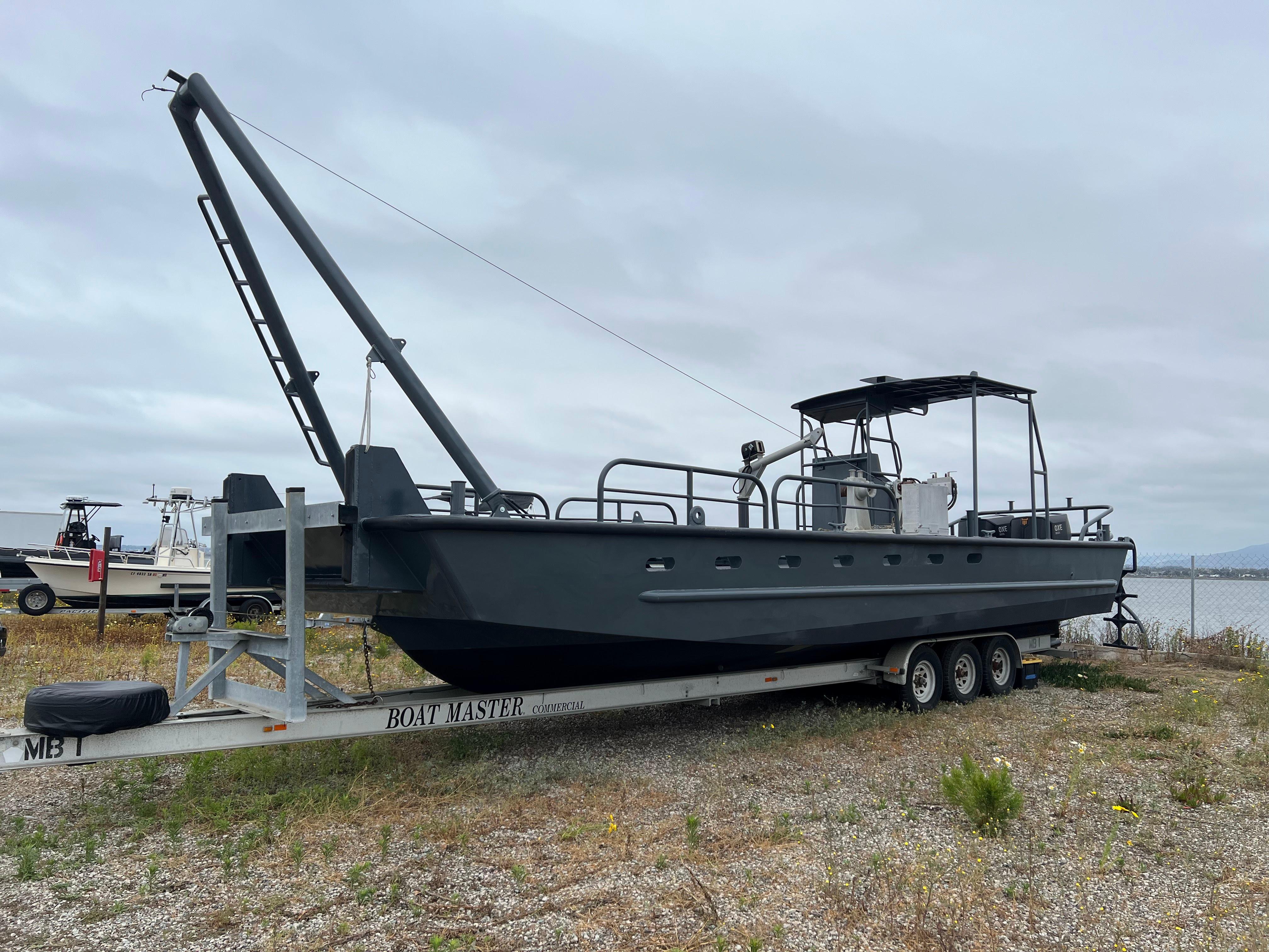2004 SeaArk 35 Aluminum Work Boat with A-Frame